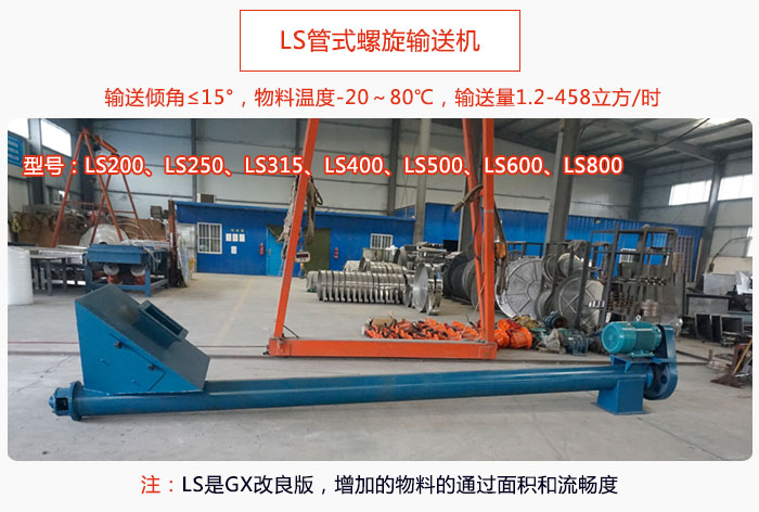 ls管式螺旋輸送（sòng）機產品介紹（shào）